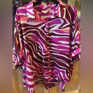 Vibrant Pink and Purple Women's Top
